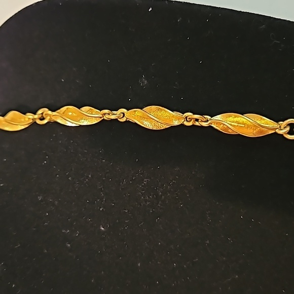 NAPIER Twisted Metal Beads Goldtone 30" Necklace - Picture 3 of 5